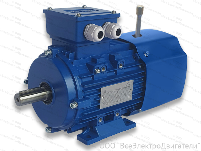 Электродвигатель с тормозом АИР 100 L4 Е2, IM1081 (4,0 кВт 1500 об/мин)1983059